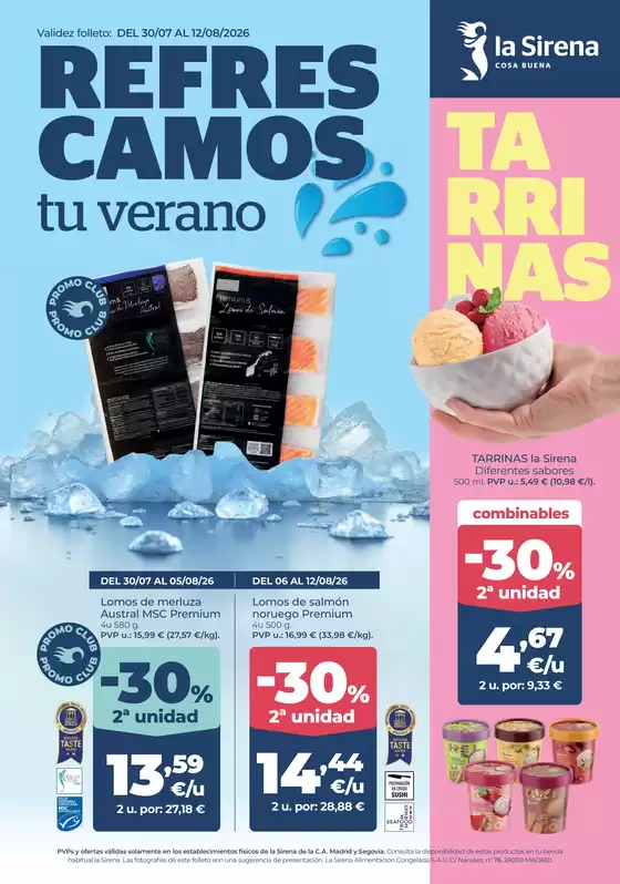 Catálogo La Sirena en Leganés | Refres Camos Tu Verano | 2026-07-31T00:00:00.000Z - 2026-08-12T00:00:00.000Z