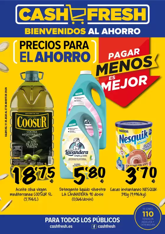 Catálogo Cash Fresh | Precios Para El Ahorro | 2026-07-31T00:00:00.000Z - 2026-08-27T00:00:00.000Z