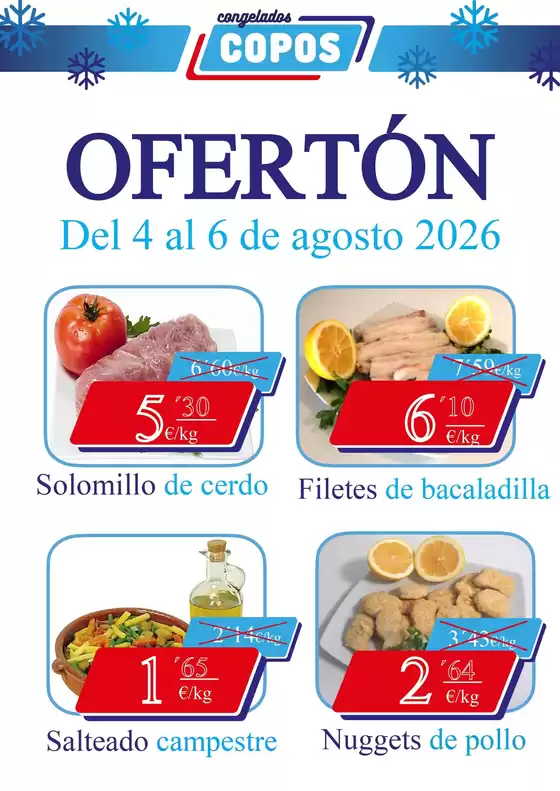 Catálogo Congelados Copos | Ofertón | 2026-08-04T00:00:00.000Z - 2026-08-06T00:00:00.000Z
