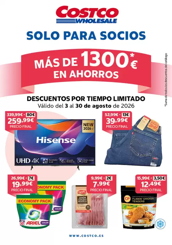Catálogo Costco | Descuentos Por Tiempo Limitado | 2026-08-03T00:00:00.000Z - 2026-08-30T00:00:00.000Z