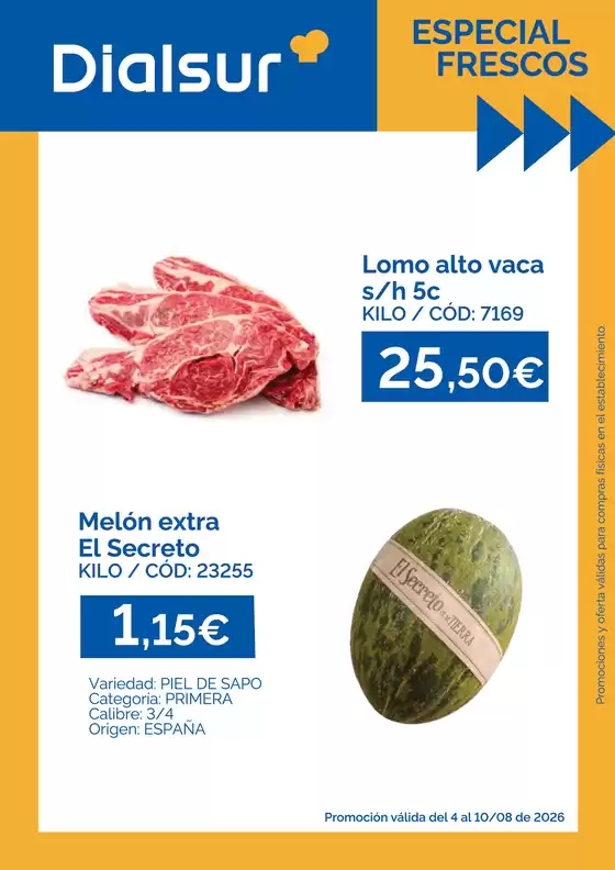 Catálogo Dialsur Cash & Carry | Especial Frescos | 2026-08-04T00:00:00.000Z - 2026-08-10T00:00:00.000Z