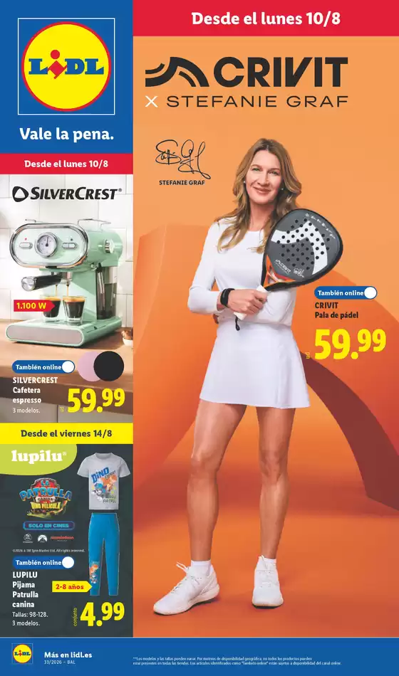Catálogo Lidl | ¡Bazar Lidl!- Ofertas válidas del 10/08 al 16/08 | 2026-08-10T00:00:00.000Z - 2026-08-16T00:00:00.000Z