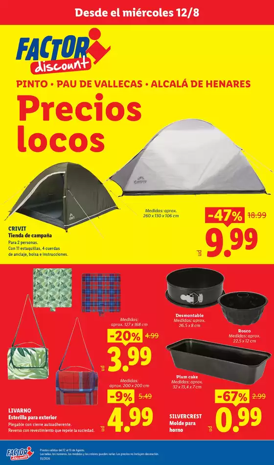 Catálogo FACTORI discount en Rafelbuñol-Rafelbunyol | Factori discount - Ofertas válidas del 12/08 al 17/08 | 2026-08-12T00:00:00.000Z - 2026-08-17T00:00:00.000Z
