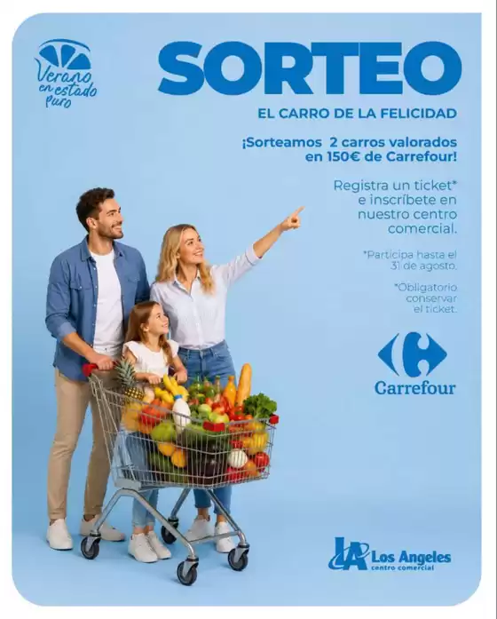 Catálogo Los Ángeles | ¡Sorteamos 2 carros valorados en 150€ de Carrefour! | 2026-08-05T00:00:00.000Z - 2026-08-31T00:00:00.000Z