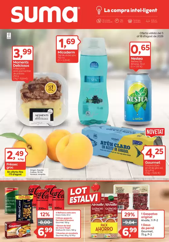Catálogo Suma Supermercados | Oferta vàlida del 5 al 18 d'agost de 2026 | 2026-08-05T00:00:00.000Z - 2026-08-18T00:00:00.000Z