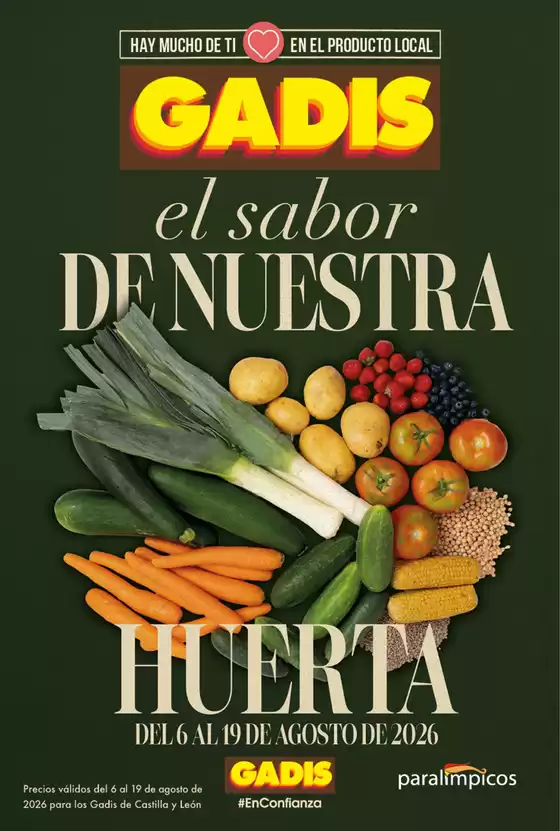 Catálogo Gadis | El Sabor De Nuestra Huerta | 2026-08-06T00:00:00.000Z - 2026-08-19T00:00:00.000Z