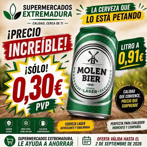 Catálogo Supermercados Extremadura | ¡Precio Increíble! | 2026-08-06T00:00:00.000Z - 2026-09-02T00:00:00.000Z