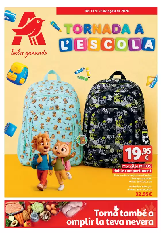 Catálogo Alcampo | Tornada A L'escola | 2026-08-13T00:00:00.000Z - 2026-08-26T00:00:00.000Z