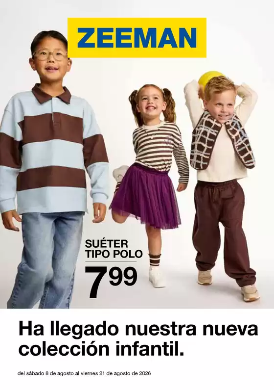 Catálogo ZEEMAN en Chiva | Ha llegado nuestra nueva colección infantil | 2026-08-08T00:00:00.000Z - 2026-08-21T00:00:00.000Z