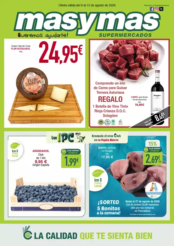 Catálogo Masymas | Oferta válida del 6 al 12 de agosto de 2026 | 2026-08-06T00:00:00.000Z - 2026-08-12T00:00:00.000Z