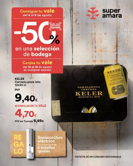 Catálogo SUPER AMARA | ¡50% En Una Selección De Bodega! | 2026-08-07T00:00:00.000Z - 2026-08-09T00:00:00.000Z