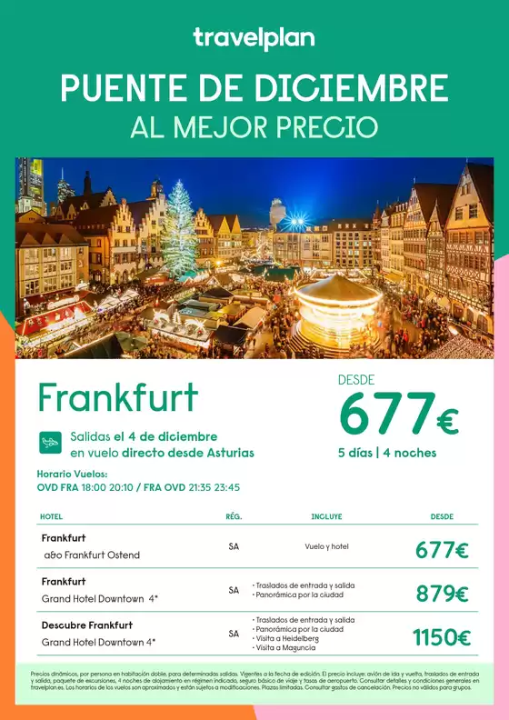 Catálogo Travelplan en Aldea del Cano | Travelplan Frankfurt | 2026-08-07T00:00:00.000Z - 2026-12-04T00:00:00.000Z