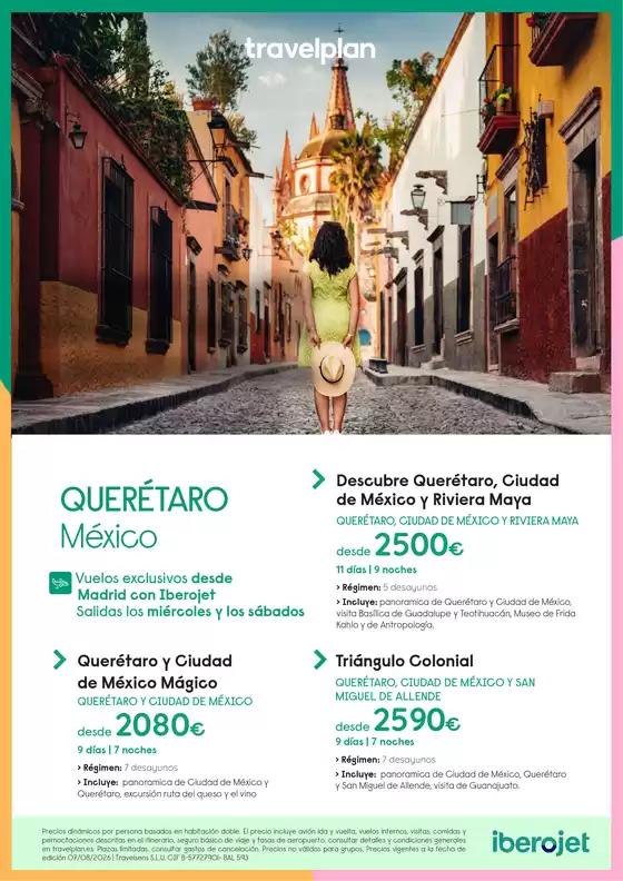Catálogo Travelplan en Aldea del Cano | Travelplan Querétaro México | 2026-08-07T00:00:00.000Z - 2026-08-07T00:00:00.000Z