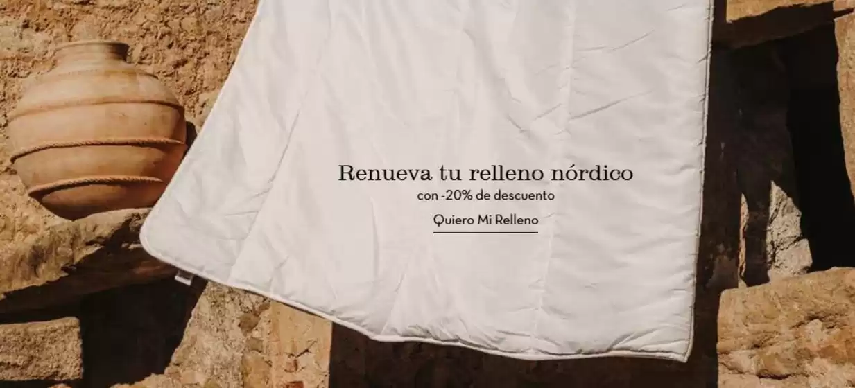 Catálogo Textura | Renueva tu relleno nórdico con -20% de descuento | 2026-08-07T00:00:00.000Z - 2026-08-20T00:00:00.000Z