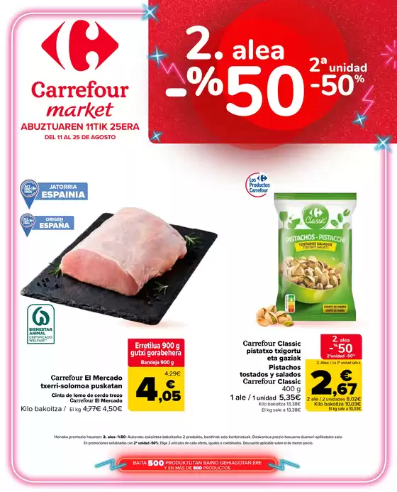 Catálogo Carrefour Market | 2. alea -50% | 2026-08-11T00:00:00.000Z - 2026-08-25T00:00:00.000Z