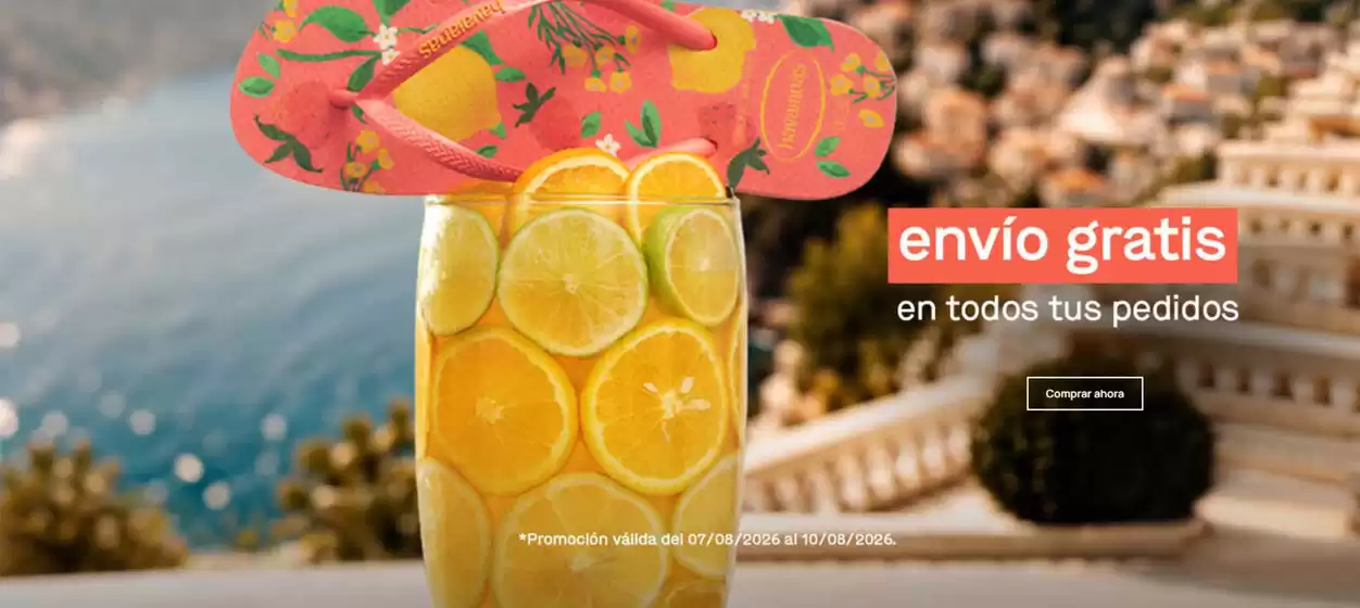 Catálogo Havaianas | Envío Gratis En Todos Tus Pedidos | 2026-08-07T00:00:00.000Z - 2026-08-10T00:00:00.000Z