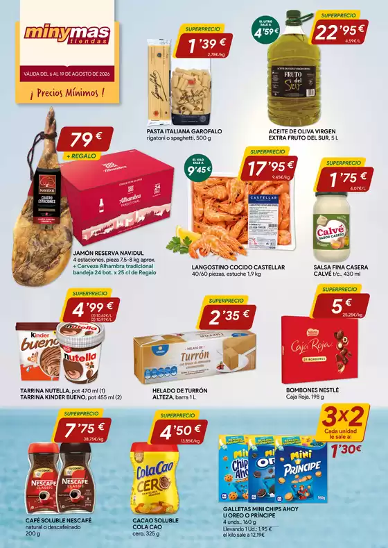 Catálogo minymas | ¡ Precios Mínimos ! | 2026-08-06T00:00:00.000Z - 2026-08-19T00:00:00.000Z