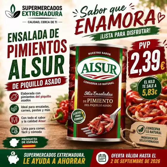 Catálogo Supermercados Extremadura | Promoción | 2026-08-10T00:00:00.000Z - 2026-09-02T00:00:00.000Z