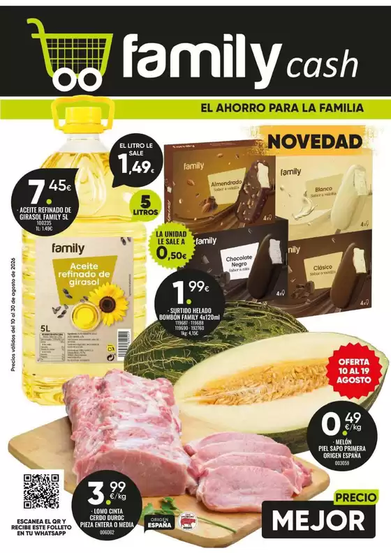 Catálogo Family Cash | Precios válidos del 10 al 30 de agosto de 2026 | 2026-08-10T00:00:00.000Z - 2026-08-30T00:00:00.000Z