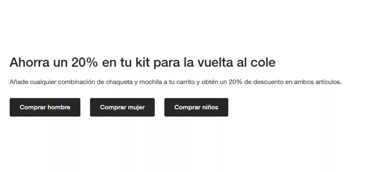 Catálogo The North Face | Ahorra un 20% en tu kit para la vuelta al cole | 2026-08-10T00:00:00.000Z - 2026-08-23T00:00:00.000Z