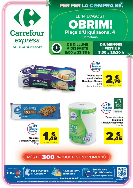Catálogo Carrefour Express | Obrim! | 2026-08-14T00:00:00.000Z - 2026-08-28T00:00:00.000Z