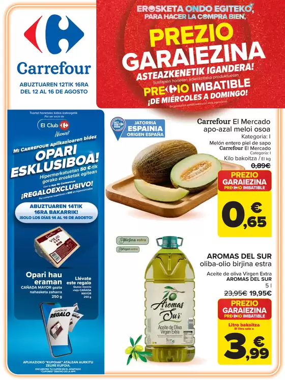 Catálogo Carrefour en Lesaka | PRECIO IMBATIBLE | 2026-08-12T00:00:00.000Z - 2026-08-16T00:00:00.000Z