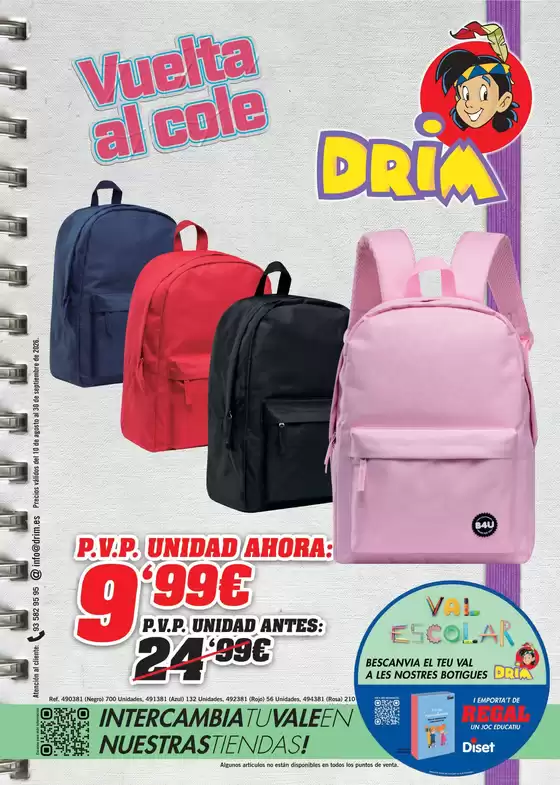 Catálogo DRIM | Vuelta al cole | 2026-08-11T00:00:00.000Z - 2026-09-30T00:00:00.000Z