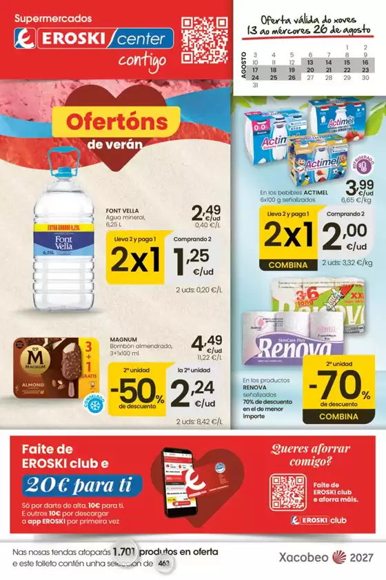 Catálogo Eroski | Ofertóns de verán | 2026-08-13T00:00:00.000Z - 2026-08-26T00:00:00.000Z