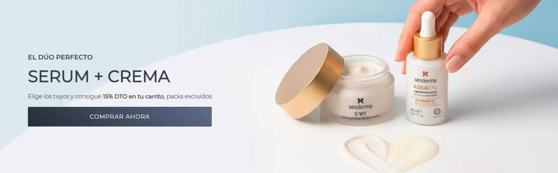 Catálogo Sesderma en Madrid | Elige los tuyos y consigue 15% DTO en tu carrito, packs excluidos | 2026-08-12T00:00:00.000Z - 2026-08-25T00:00:00.000Z