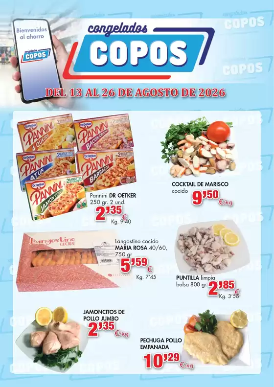 Catálogo Congelados Copos | Del 13 Al 26 De Agosto De 2026 | 2026-08-13T00:00:00.000Z - 2026-08-26T00:00:00.000Z
