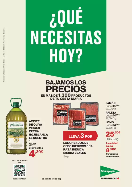Catálogo El Corte Inglés | ¿Qué Necesitas Hoy? | 2026-08-13T00:00:00.000Z - 2026-08-25T00:00:00.000Z