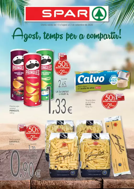 Catálogo Valvi Supermercats en Petrer | Agost, temps per a compartir! | 2026-08-13T00:00:00.000Z - 2026-09-02T00:00:00.000Z