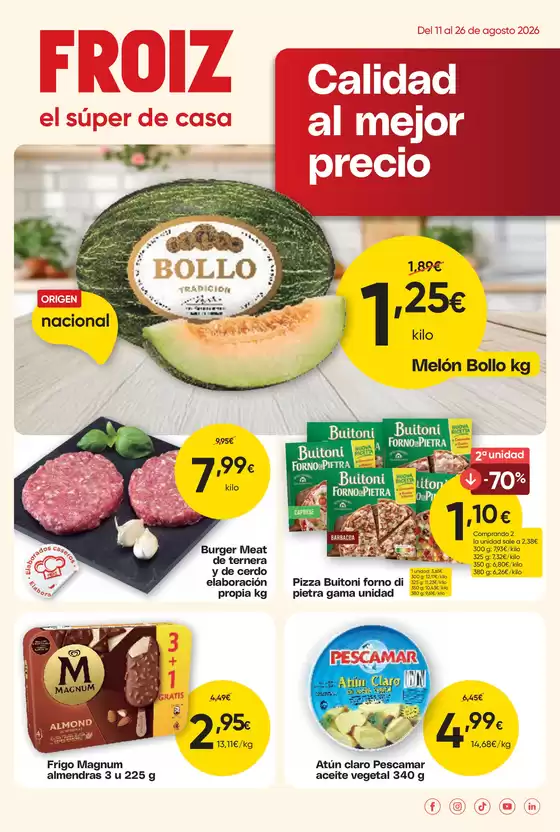 Catálogo Froiz | Calidad al mejor precio | 2026-08-11T00:00:00.000Z - 2026-08-26T00:00:00.000Z
