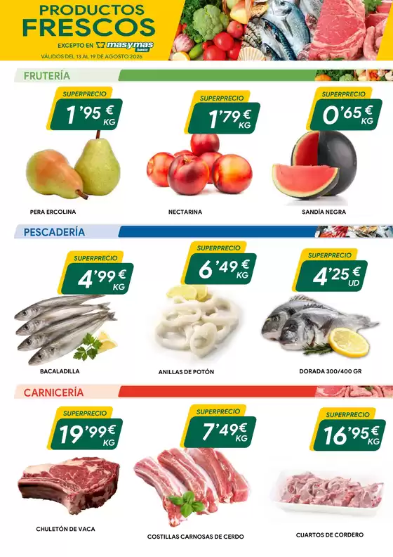 Catálogo Masymas | Productos Frescos | 2026-08-13T00:00:00.000Z - 2026-08-19T00:00:00.000Z