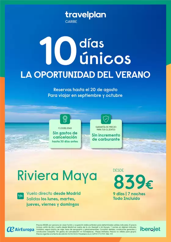 Catálogo Travelplan | 10 días únicos | 2026-09-01T00:00:00.000Z - 2026-10-31T00:00:00.000Z