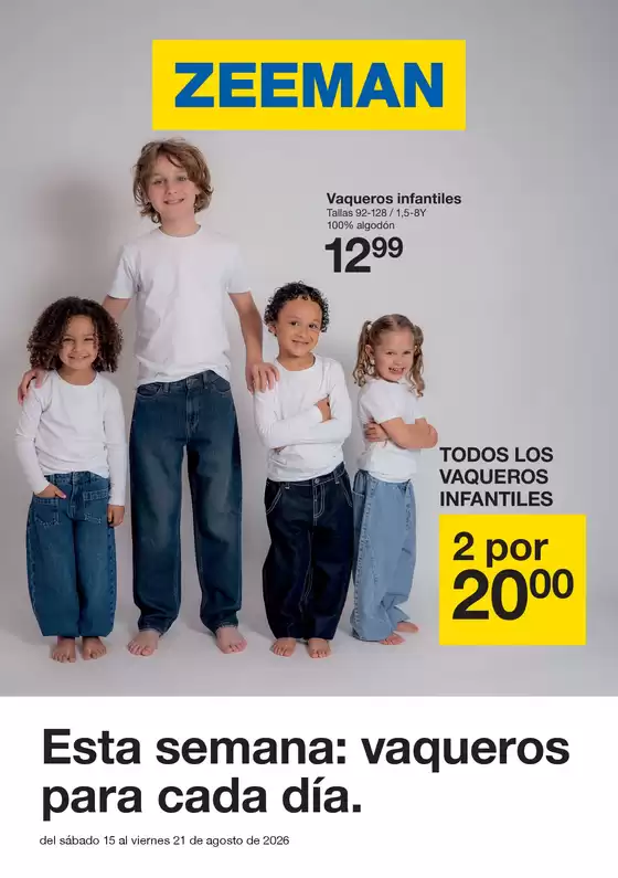 Catálogo ZEEMAN | Esta semana: vaqueros para cada día. | 2026-08-17T00:00:00.000Z - 2026-08-21T00:00:00.000Z