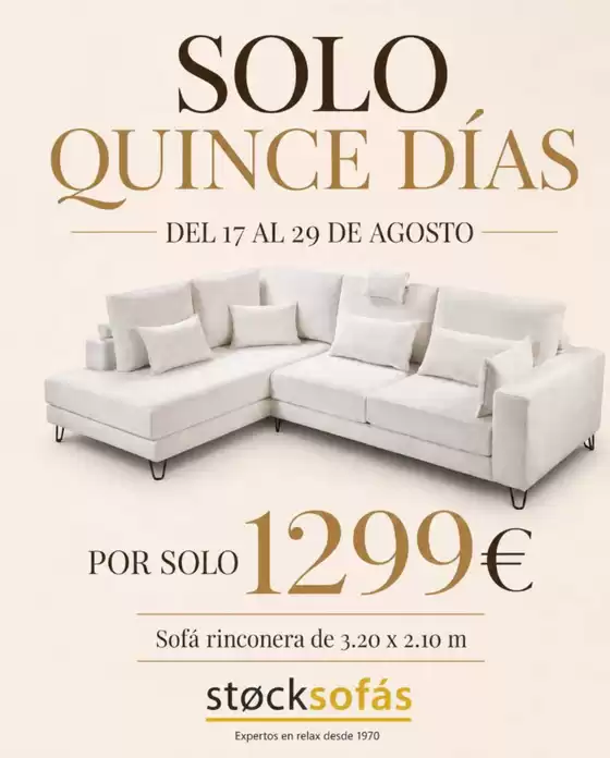 Catálogo Stock Sofás | Solo Quince Días | 2026-08-17T00:00:00.000Z - 2026-08-29T00:00:00.000Z
