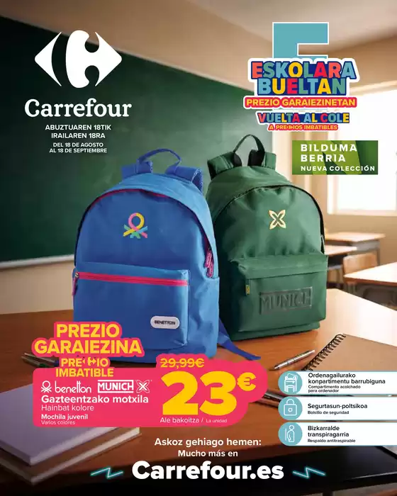 Catálogo Carrefour en Ibarra | VUELTA AL COLE BAZAR | 2026-08-18T00:00:00.000Z - 2026-09-18T00:00:00.000Z