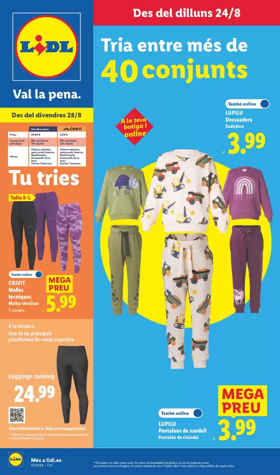 Catálogo Lidl en Sant Esteve de Palautordera | ¡Bazar Lidl!- Ofertas válidas del 24/08 al 30/08 | 2026-08-24T00:00:00.000Z - 2026-08-30T00:00:00.000Z