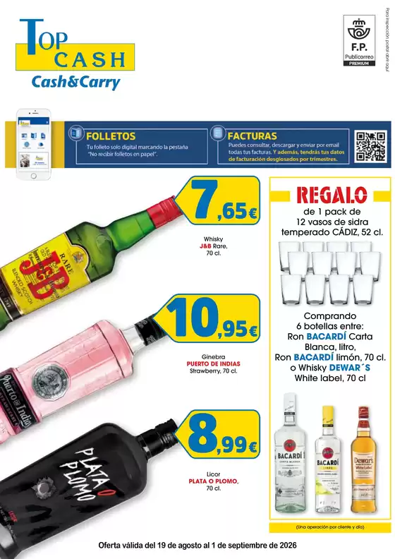 Catálogo Top Cash | Oferta válida del 19 de agosto al 1 de septiembre de 2026 | 2026-08-19T00:00:00.000Z - 2026-09-01T00:00:00.000Z