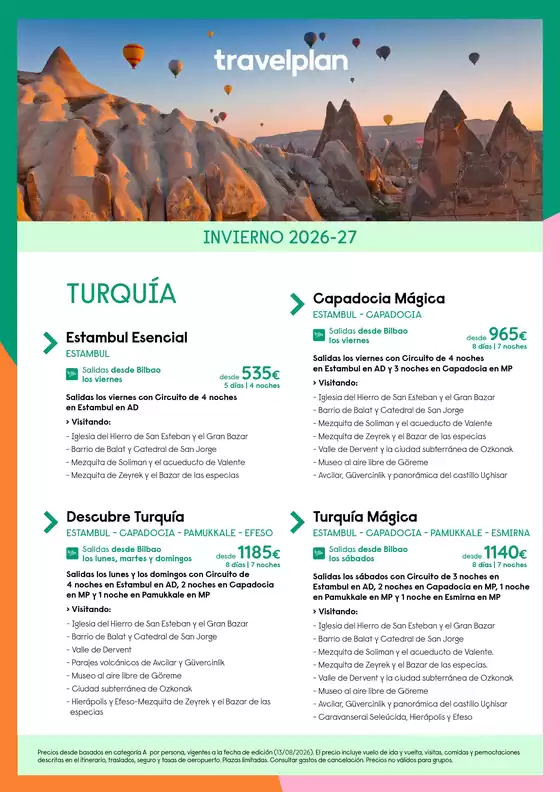 Catálogo Travelplan | Travelplan Turquía | 2026-12-01T00:00:00.000Z - 2027-02-28T00:00:00.000Z