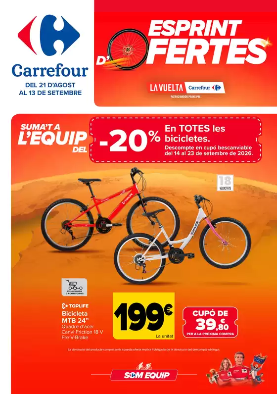 Catálogo Carrefour en Borrassà | VUELTA CICLISTA | 2026-08-21T00:00:00.000Z - 2026-09-13T00:00:00.000Z