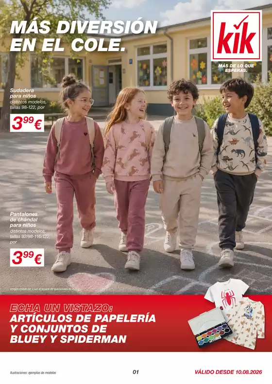 Catálogo KIK | Más diversión en el cole | 2026-08-10T00:00:00.000Z - 2026-08-22T00:00:00.000Z