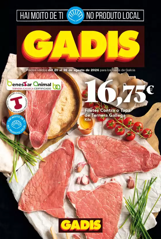 Catálogo Gadis | Precios válidos del 20 al 26 de agosto de 2026 para los Gadis de Galicia | 2026-08-20T00:00:00.000Z - 2026-08-26T00:00:00.000Z