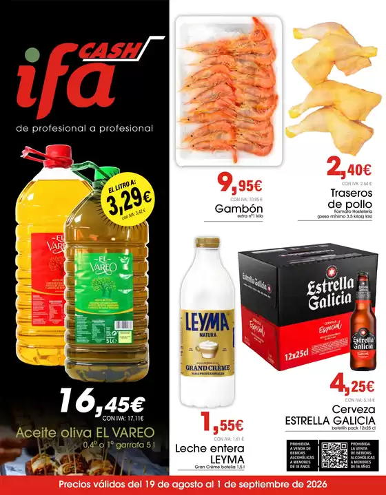 Catálogo Cash Ifa | Precios válidos del 19 de agosto al 1 de septiembre de 2026 | 2026-08-20T00:00:00.000Z - 2026-09-01T00:00:00.000Z