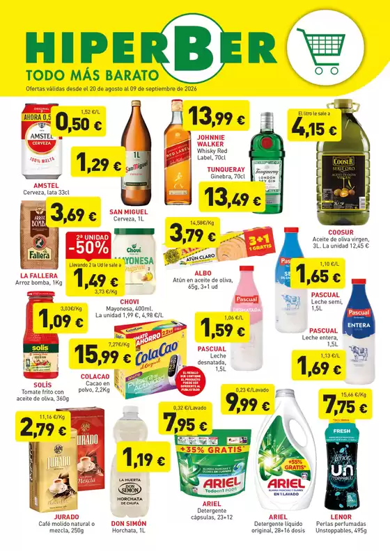 Catálogo Hiperber | Ofertas válidas desde el 20 de agosto al 09 de septiembre de 2026 | 2026-08-20T00:00:00.000Z - 2026-09-09T00:00:00.000Z