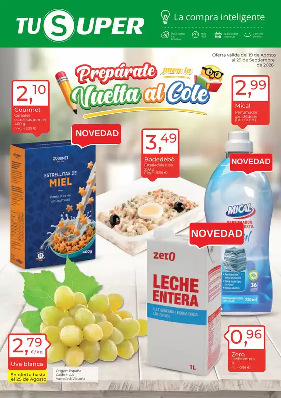 Catálogo Tu Super | Oferta välida del 19 de Agosto al 29 de Septiembre de 2026 | 2026-08-20T00:00:00.000Z - 2026-09-29T00:00:00.000Z