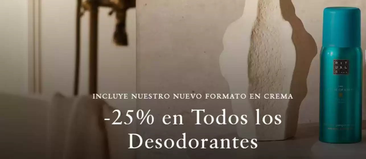 Catálogo Rituals | -25% en Todos los Desodorantes | 2026-08-20T00:00:00.000Z - 2026-09-02T00:00:00.000Z