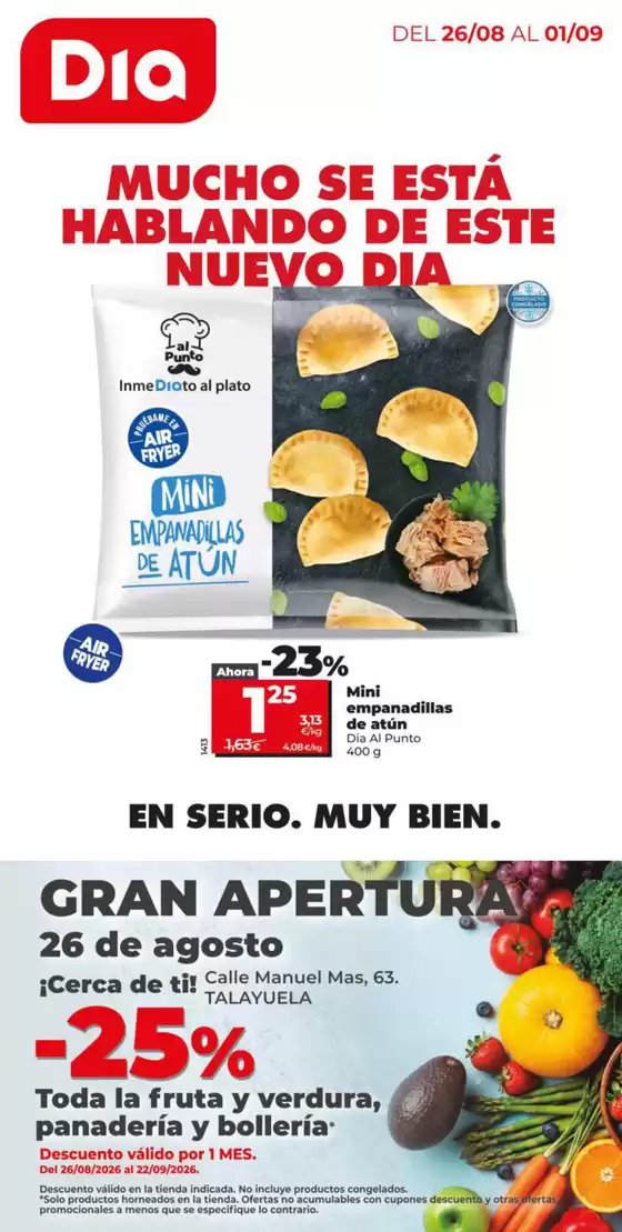Catálogo Dia en Estivella | Gran apertura Dia del 26/08 al 01/09 | 2026-08-26T00:00:00.000Z - 2026-09-01T00:00:00.000Z