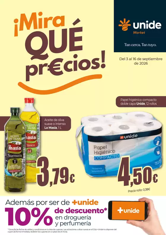 Catálogo Unide Market | ¡Mira qué precios! UNIDE Market Levante | 2026-09-03T00:00:00.000Z - 2026-09-15T00:00:00.000Z